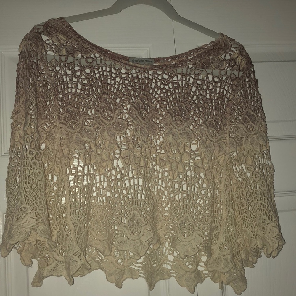 Ombré lace top